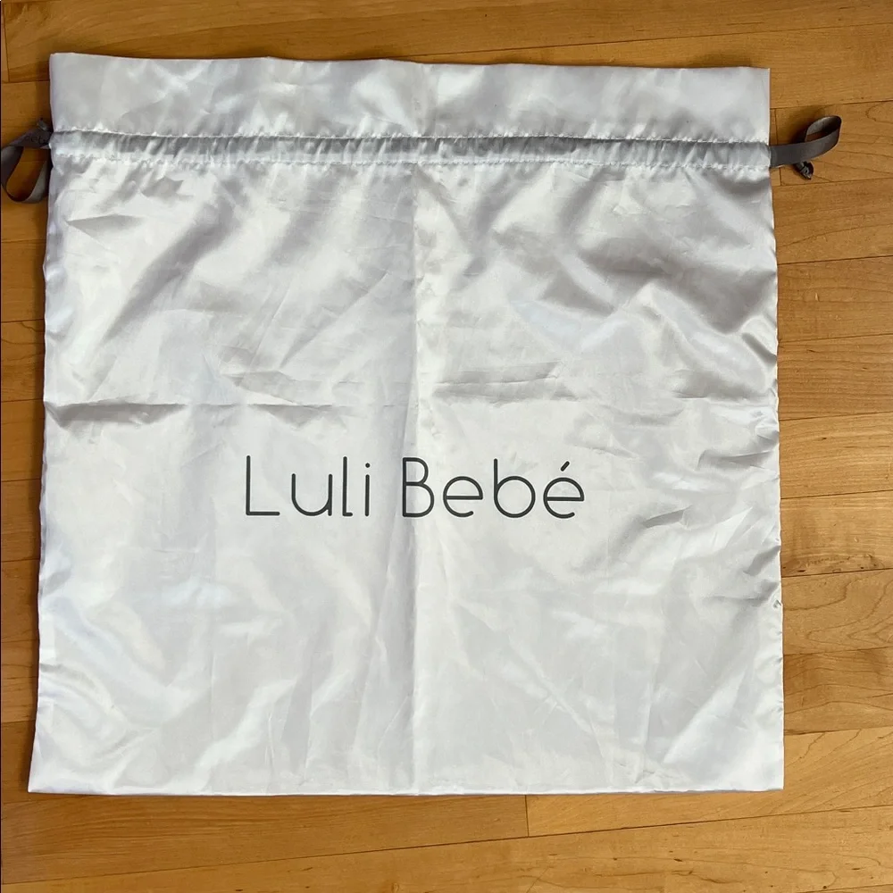 🤍 Dust Bag for Luli Bebe Diaper Bag — Oversized — Square — Silky Satin White